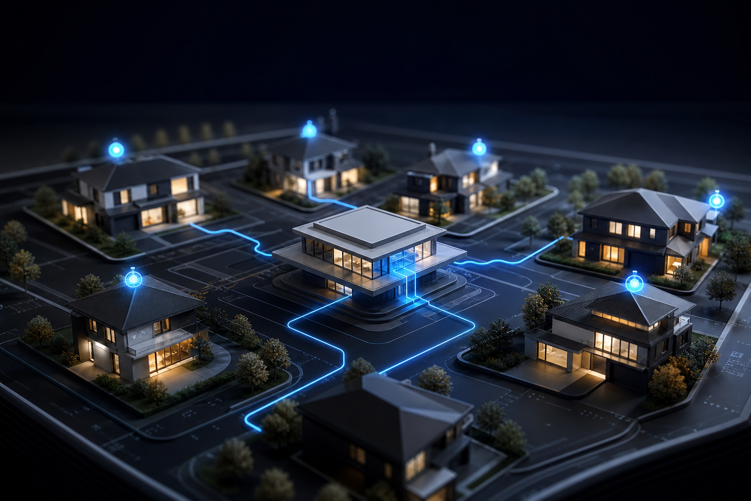 Connected property models illustrating the Zilney agent network